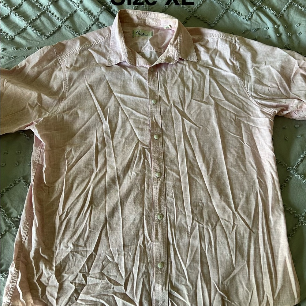 Croft & Barrow Men's Pink Casual Button Down Shirt